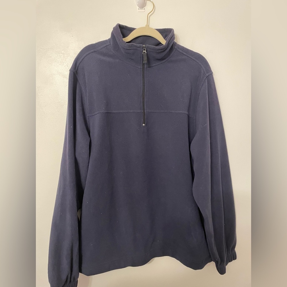 Saddlebred Half Zip Blue Fleece Long Sleeve